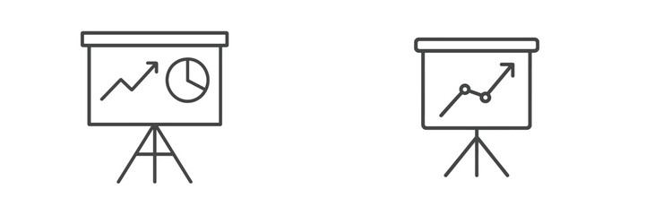 Presentation tools showcasing growth trends and analytics in a professional environment for effective communication