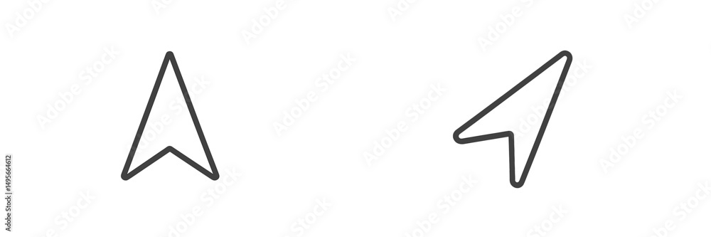 Aufkleber unique arrow cursor designs showcasing different styles and shapes in graphic icons