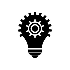 lightbulb with gears inside   creative thinking 