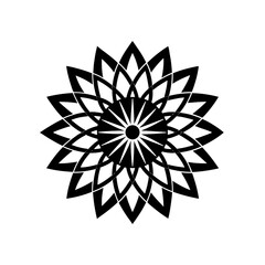 mandala circle with radial symmetry   meditation 