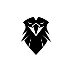 minimal eagle head with sharp beak   power or free 