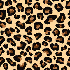 animal skin texture leopard seamless vector design