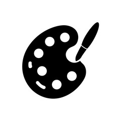 palette knife with color stroke   painting or text.svg