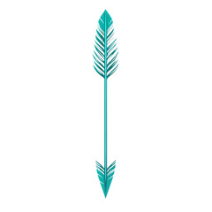 Minimalistic Arrow with Refined Outline in Vibran Isolated on Transparent Background
