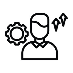 Professional Development line icon , vector, pixel perfect, illustrator file 
