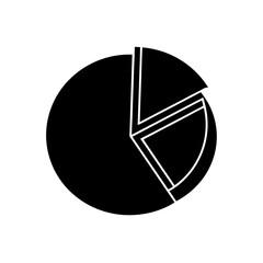 pie chart slice   analytics or data view icon