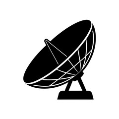 satellite dish facing up   communication or broadc