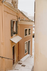 Fototapeta premium Narrow Street View of Historic Building