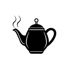 teapot with rising steam   comfort or kitchen 