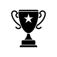 trophy with stars   achievement or victory icon  .svg