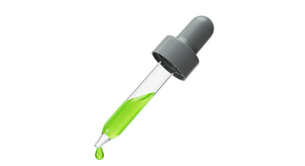 Isolated Dropper with Liquid