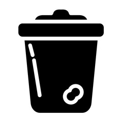 Trash line icon style