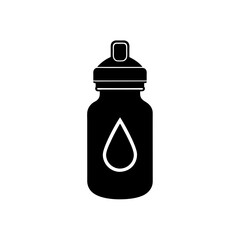 water bottle with droplet   hydration or lifestyle.svg