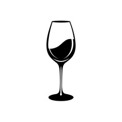wine glass with elegant pour   celebration or fine.svg