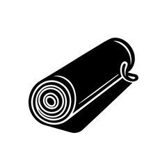 yoga mat rolled up   wellness or exercise symbol  .svg