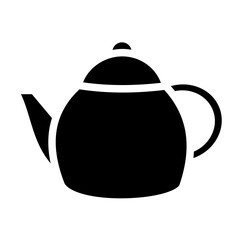 Teapot line icon style