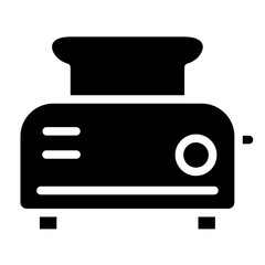 Toaster line icon style