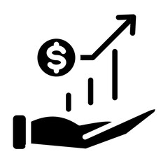 Revenue line icon style