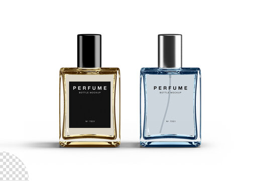 Perfume Bottle Glass Packaging Mockup
