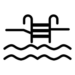 Pool Line Icon Style