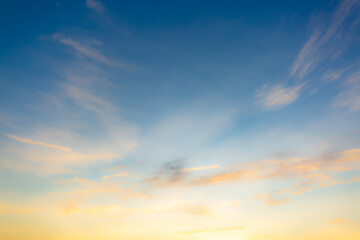 Morning cloud and sky backdrop,Sunset sky for background or sunrise sky and cloud at morning.