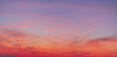 Clouds and pink sky backdrop,Nature beautiful Light Sunset or sunrise sky
