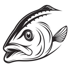 Fishing Game Fish Head Mascot