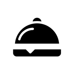 Food Tray Line Icon Style