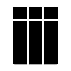 Jail Line Icon Style