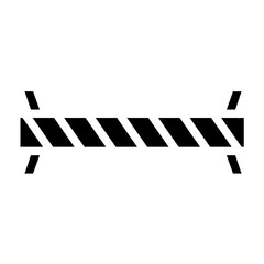 Police Line Line Icon Style