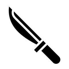 Knife Line Icon Style