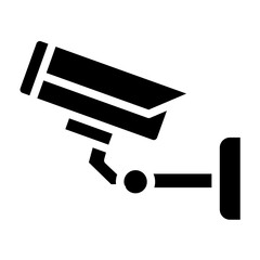 Security Camera Line Icon Style