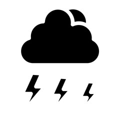 Storm Line Icon Style