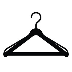 Fashion Designer element isolated clothing hanger on white background