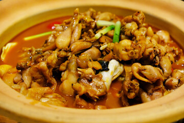 delicious braised bullfrog, Chinese food