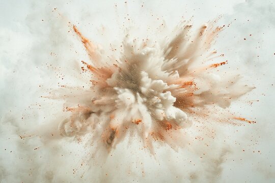 Dynamic swirling powder plume isolated