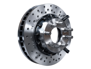 brake disc isolated on white background