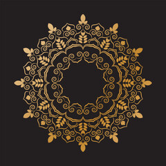 Contrast Mandala with Bold Line Art