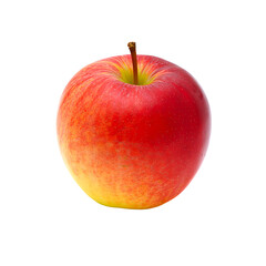 Single Red Apple on White Background – Fresh and Vibrant