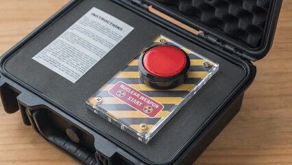 conception of the suitcase containing the nuclear bomb activator button