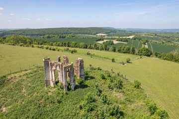 aerial view of the beautiful Vandalian Tower, Harting Down of Petersfield