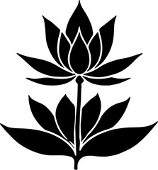 vector illustration of a lotus