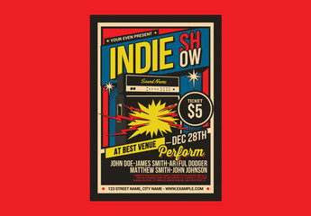 Indie Music Show Flyer