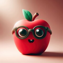 red apple cartoon caracter
