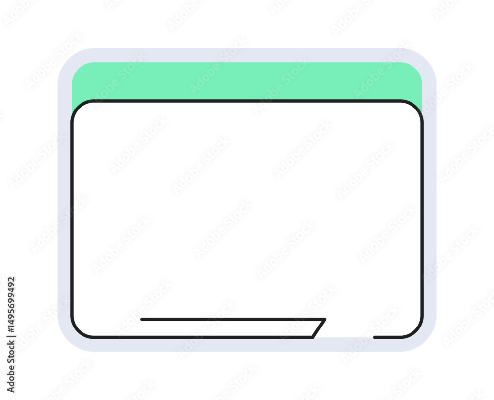 Poster minimal futuristic hud frame. clean interface overlay graphic design. scifi lower third ui template.