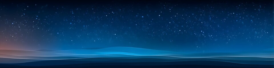 Nightfall Dreamscape: Evoking a sense of tranquility and mystery, this photograph presents a celestial scene, as gentle rain falls amidst a backdrop of a deep blue sky and ethereal clouds.