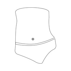 Elegant One Line Art – Women's Underwear Wall Decor