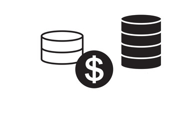 Money icon set illustration. Money sign and symbol