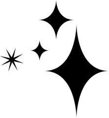 stars sparkle minimalist drawing
