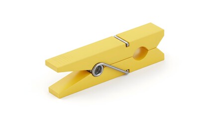 A wooden cartoon clothespin